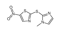 2-(1-methylimidazol-2-yl)sulfanyl-5-nitro-1,3-thiazole结构式