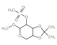 a-L-Arabinopyranoside, methyl 3,4-O-(1-methylethylidene)-,methanesulfonate (9CI)结构式