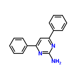 4,6-Diphenyl-2-pyrimidinamine Structure