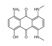 1-amino-4-hydroxy-5,8-bis(methylamino)anthracene-9,10-dione Structure