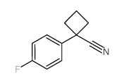 1-(4-氟苯基)环丁烷-1-腈结构式