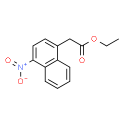 2-(4-硝基-1-萘基)乙酸乙酯结构式