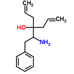 4-(1-Amino-2-phenylethyl)-1,6-heptadien-4-ol结构式