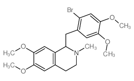 1-[(2-bromo-4,5-dimethoxy-phenyl)methyl]-6,7-dimethoxy-2-methyl-3,4-dihydro-1H-isoquinoline Structure