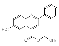 Ethyl 6-methyl-2-phenyl-4-quinolinecarboxylate结构式