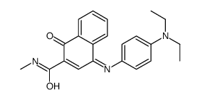 4-[4-(二乙氨基)亚甲苯)]-1,4-二氢-N-甲基-1-氧代-2-萘甲酰胺结构式