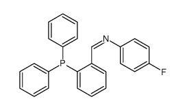 1-(2-diphenylphosphanylphenyl)-N-(4-fluorophenyl)methanimine结构式