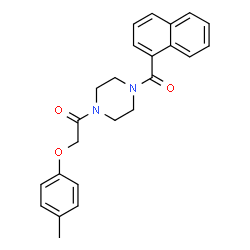 2-(4-methylphenoxy)-1-[4-(naphthalen-1-ylcarbonyl)piperazin-1-yl]ethanone Structure