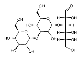 (+)-3-O-(3-O-β-D-Galactopyranosyl-β-D-galactopyranosyl)-D-galactose Structure