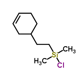 (2-[cyclohex-3-enyl]ethyl)dimethyl chlorosilane Structure