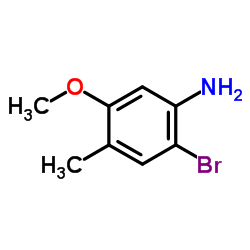 2-溴-5-甲氧基-4-甲基苯胺结构式