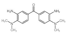 bis(3-amino-4-dimethylamino-phenyl)methanone结构式