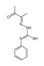1-(3-oxobutan-2-ylideneamino)-3-phenylthiourea结构式