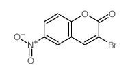 3-Bromo-6-(hydroxy(oxido)amino)-2H-chromen-2-one Structure