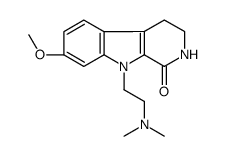 9-[2-(dimethylamino)ethyl]-7-methoxy-3,4-dihydro-2H-pyrido[3,4-b]indol-1-one Structure