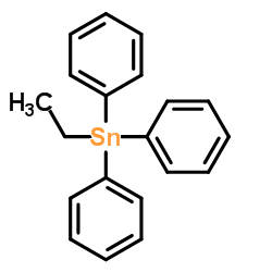 Ethyltriphenyltin structure