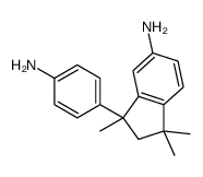 3-(4-氨基苯基)-1,1,3-三甲基-2,3-二氢-1H-茚-5-胺结构式