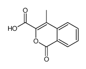 4-methyl-1-oxoisochromene-3-carboxylic acid结构式