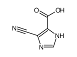 4-氰基-1H-咪唑-5-羧酸结构式