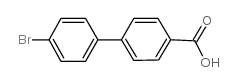 4'-溴[1,1'-联苯]-4-甲酸结构式