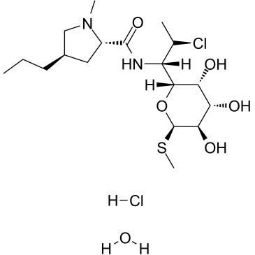克林霉素盐酸盐 一水合物结构式
