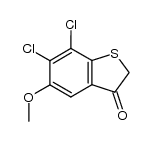 6,7-dichloro-5-methoxybenzo[b]thiophen-3(2H)-one Structure