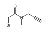 2-bromo-N-methyl-N-prop-2-ynylacetamide Structure