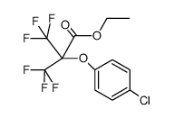 ethyl 2-(4-chlorophenoxy)-3,3,3-trifluoro-2-trifluoromethylpropionate结构式