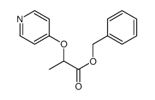 2-(吡啶-4-基氧基)丙酸苄酯结构式