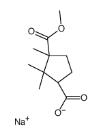 sodium 1-methyl cis-camphorate Structure