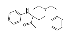 1-[4-anilino-1-(2-phenylethyl)piperidin-4-yl]ethanone结构式
