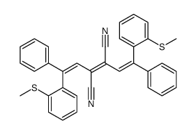 2,3-bis[2-(2-methylsulfanylphenyl)-2-phenylethenyl]but-2-enedinitrile Structure