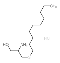 1-Propanol,2-amino-3-(decylthio)-, hydrochloride (1:1) structure