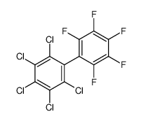 1,2,3,4,5-pentachloro-6-(2,3,4,5,6-pentafluorophenyl)benzene Structure