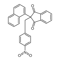 2-naphthalen-1-yl-2-[(4-nitrophenyl)methyl]indene-1,3-dione结构式