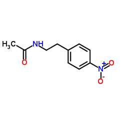 N-乙酰基-2-(4-硝基苯)乙胺结构式