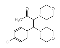 4-(4-chlorophenyl)-3,4-dimorpholin-4-yl-butan-2-one Structure