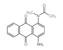 N-(4-amino-9,10-dioxo-anthracen-1-yl)-N-methyl-acetamide结构式