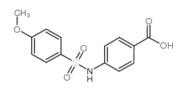 4-(4-甲氧基苯磺酰基氨基)苯甲酸结构式