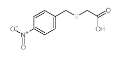 Acetic acid,2-[[(4-nitrophenyl)methyl]thio]- structure