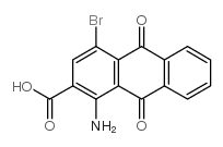 1-氨基-4-溴-9,10-二氧代-9,10-二氢蒽-2-羧酸结构式