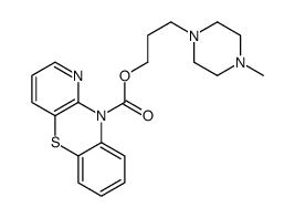 10H-Pyrido[3,2-b][1,4]benzothiazine-10-carboxylic acid 3-(4-methylpiperazino)propyl ester structure