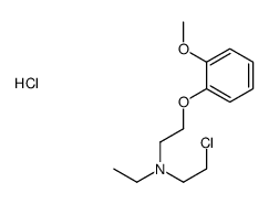 2-chloroethyl-ethyl-[2-(2-methoxyphenoxy)ethyl]azanium,chloride结构式