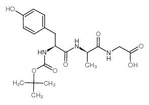Boc-酪氨酸-D-丙氨酸-甘氨酸结构式