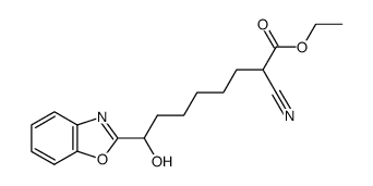 ethyl 8-(1,3-benzoxazol-2-yl)-2-cyano-8-hydroxyoctanoate Structure