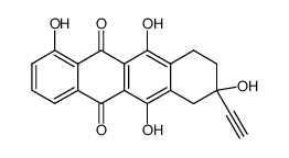 8-ethynyl-1,6,8,11-tetrahydroxy-7,8,9,10-tetrahydrotetracene-5,12-dione结构式