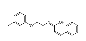 (E)-N-[2-(3,5-dimethylphenoxy)ethyl]-3-phenylprop-2-enamide结构式