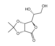 2,3-O-isopropylidene-D-allono-1,4-lactone结构式
