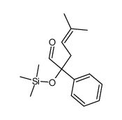 3,3-dimethyl-2-phenyl-2-(trimethylsiloxy)-4-pentenal结构式
