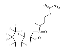 2-[methyl[(2,2,3,3,4,4,5,5,6,6,7,7,7-tridecafluoroheptyl)sulphonyl]amino]ethyl acrylate结构式